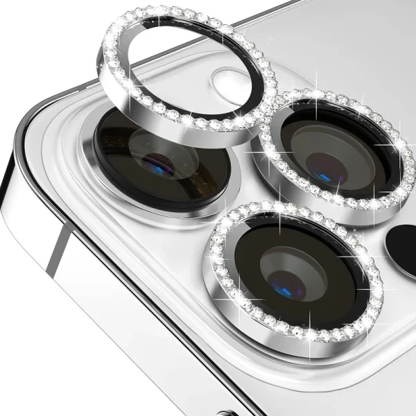 محافظ لنز دوربین مدل رینگی نگین دار مناسب برای گوشی موبایل اپل iPhone 11 Pro Max