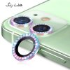 محافظ لنز دوربین مدل رینگی نگین دار هفت رنگ مناسب برای گوشی موبایل اپل iPhone 12 Pro