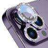 محافظ لنز دوربین مدل رینگی نگین دار مناسب برای گوشی موبایل اپل iPhone 14 Pro Max