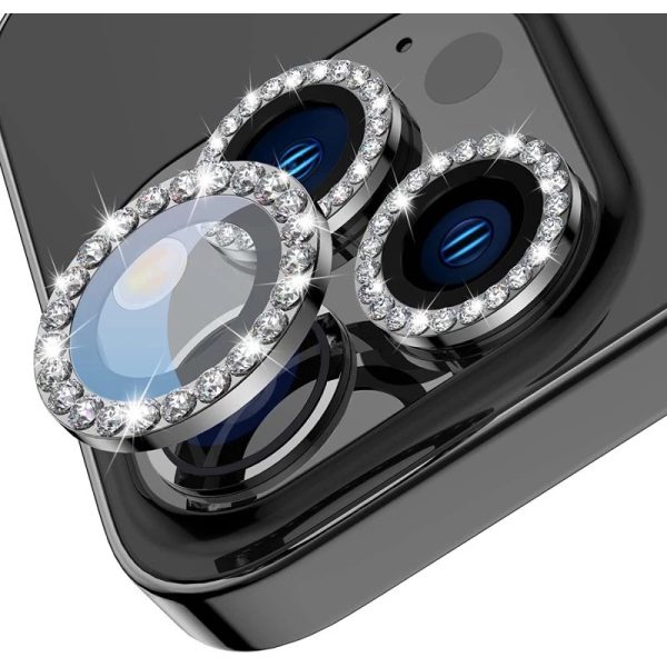 محافظ لنز دوربین مدل رینگی نگین دار مناسب برای گوشی موبایل اپل iPhone 11 Pro
